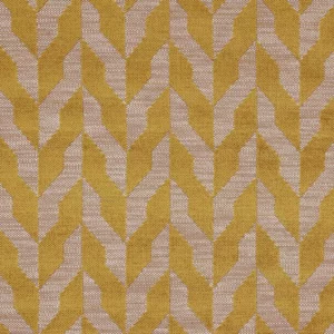 yellow geometric woven fabric from Warwick