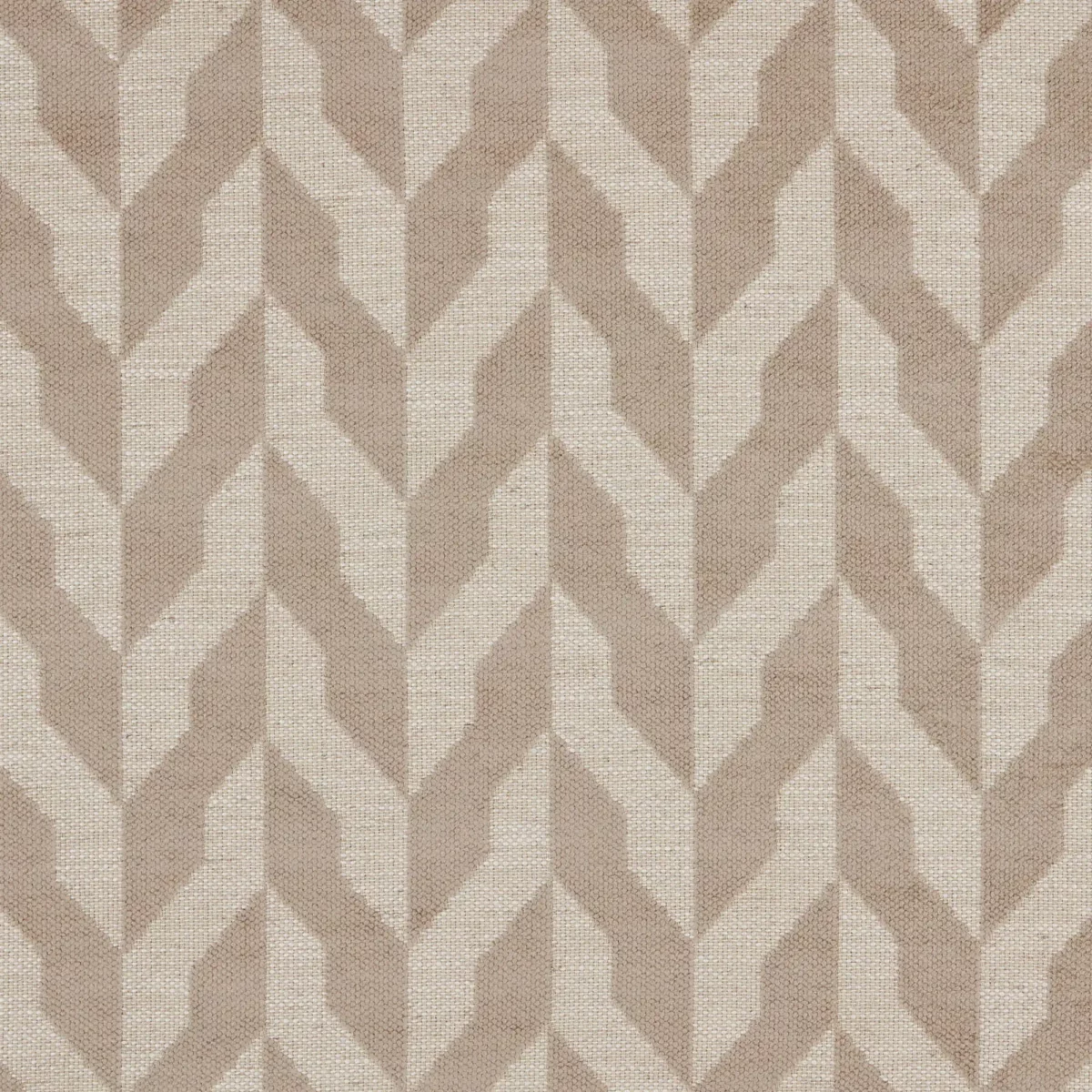 Chicago Fabric - Taupe by neutral geometric woven fabric from Warwick