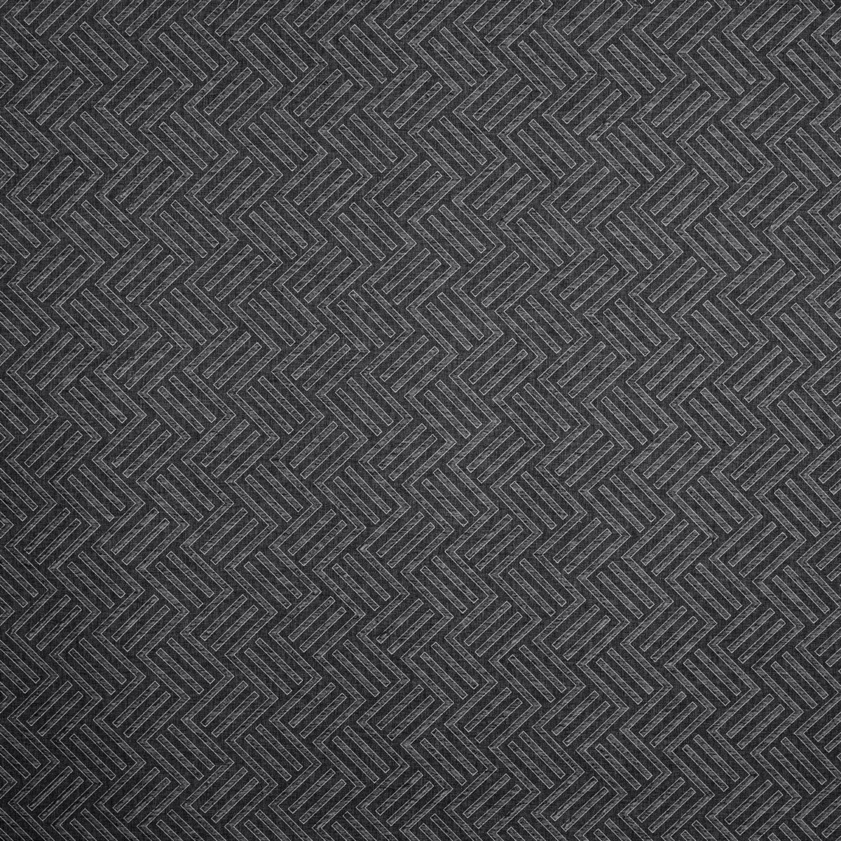 Avesta Fabric - Mono by black-grey geometric jacquard fabric from Prestigious Textiles