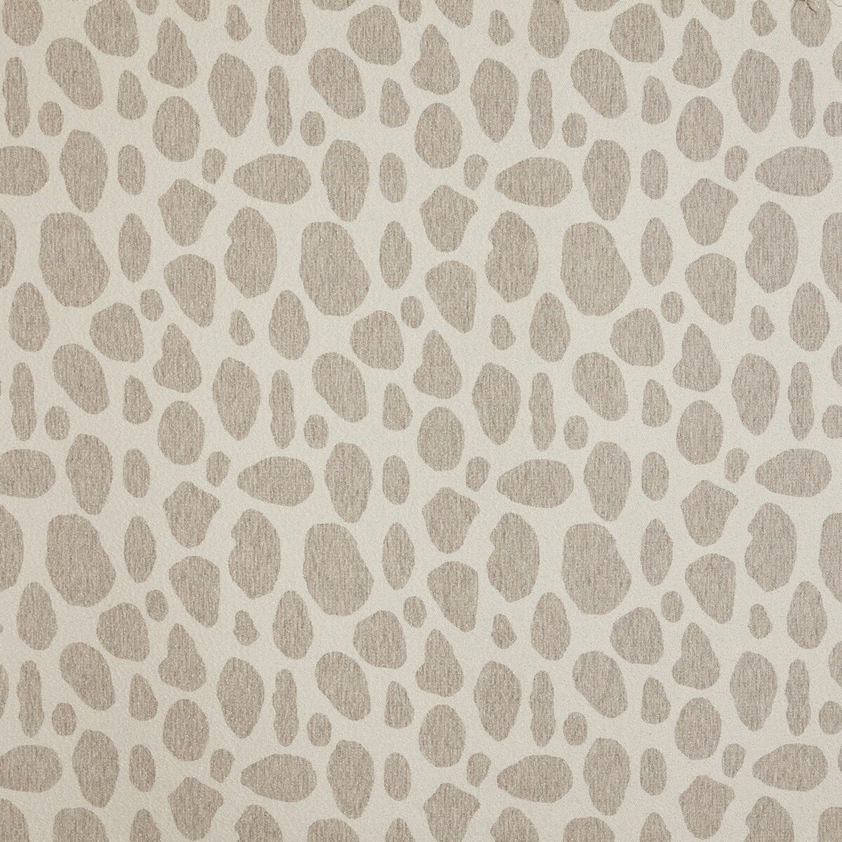Bodie Fabric - Ecru by white animal jacquard fabric from Prestigious Textiles