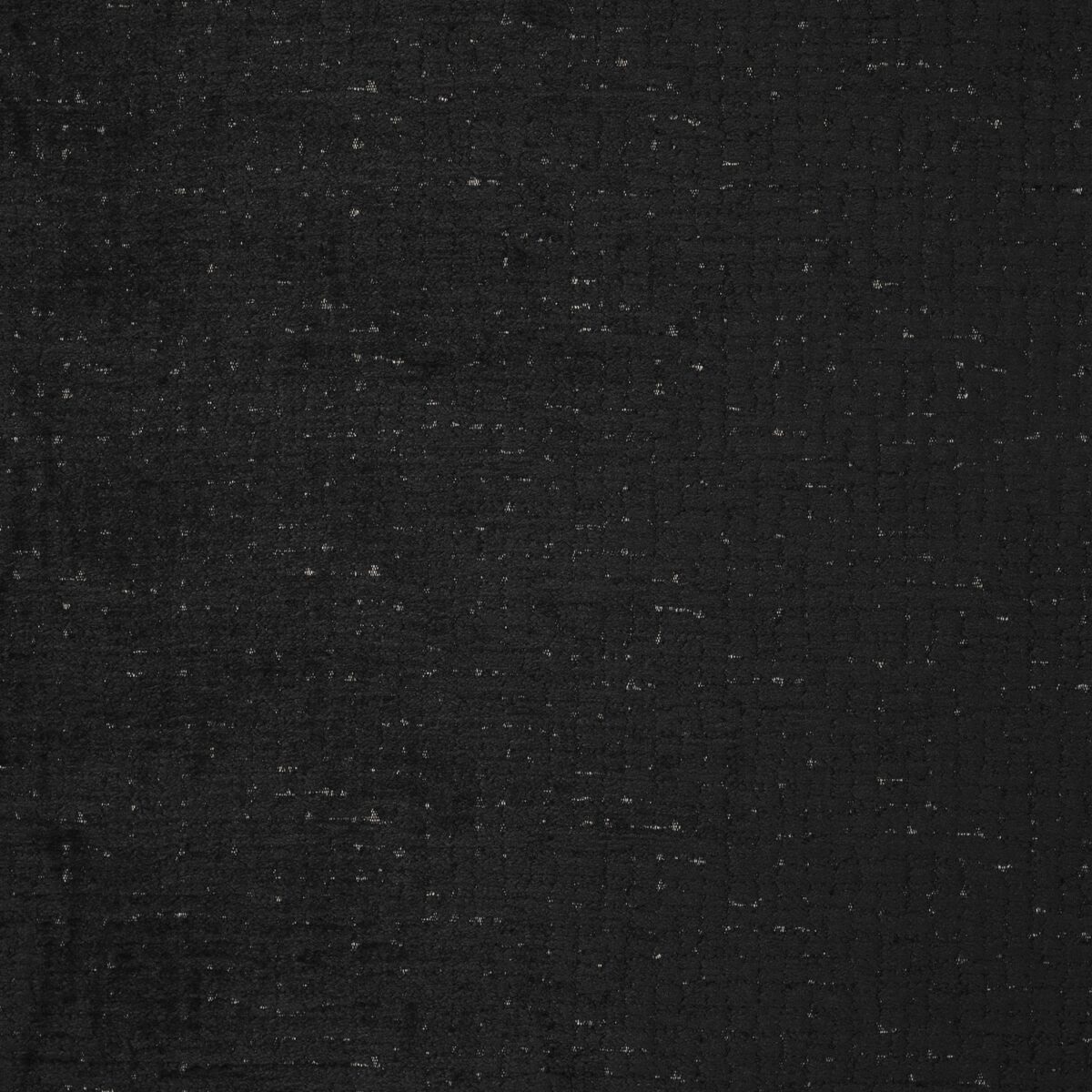Lars Fabric - Mono by black-grey plain velvet-chenille fabric from Prestigious Textiles