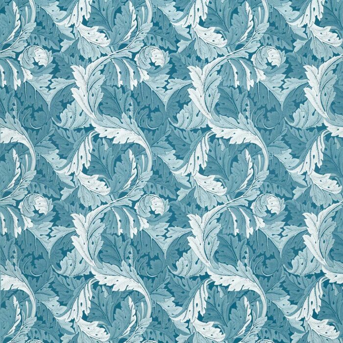Acanthus Jacquard Fabric - Denim swatch