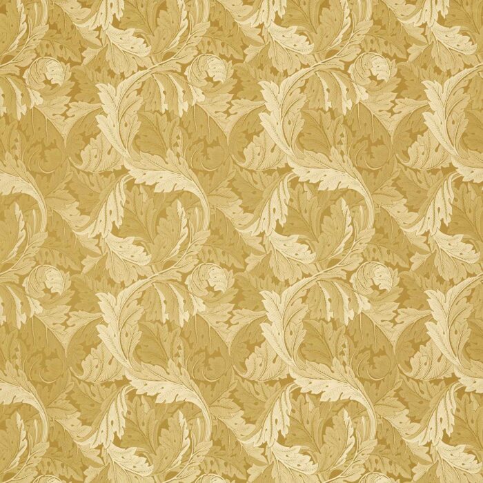 Acanthus Jacquard Fabric - Gold swatch
