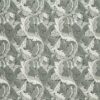 black-grey botanical jacquard fabric from Clarke & Clarke