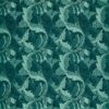 blue botanical jacquard fabric from Clarke & Clarke