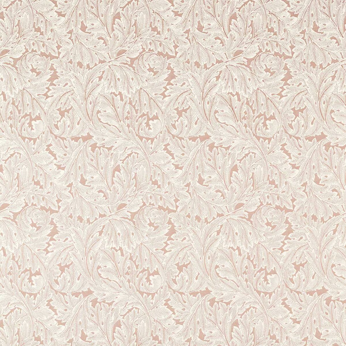 Acanthus Weave Fabric - Blush by pink botanical woven fabric from Clarke & Clarke