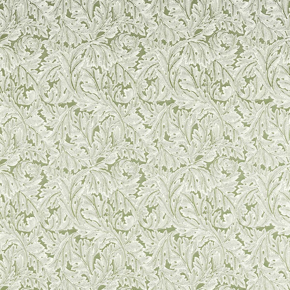 Acanthus Weave Fabric - Sage by green botanical woven fabric from Clarke & Clarke