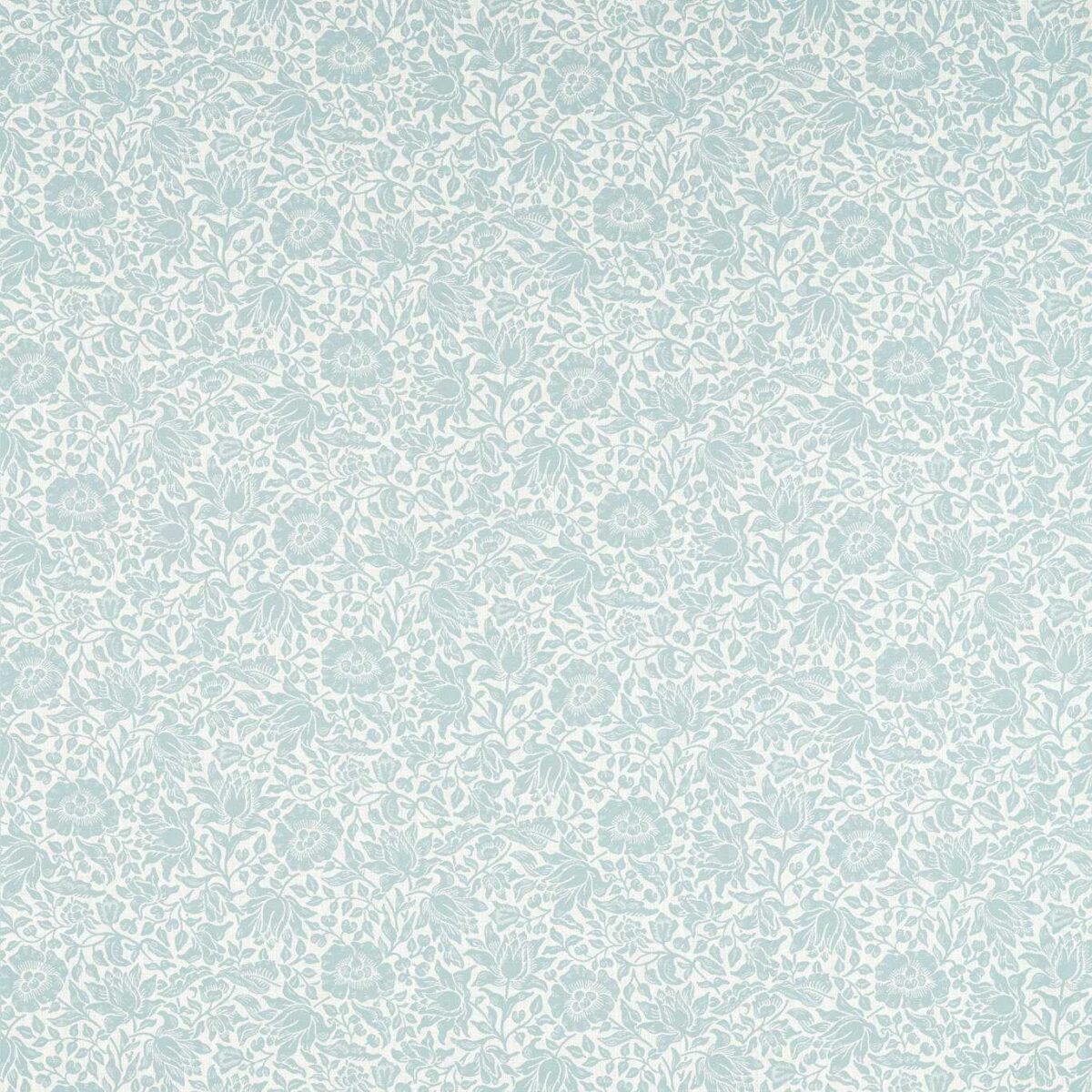 Mallow Weave Fabric - Mineral by blue botanical woven fabric from Clarke & Clarke