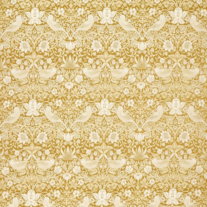 Strawberry Thief Jacquard Fabric - Chartreuse swatch