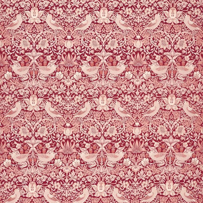 Strawberry Thief Jacquard Fabric - Plum swatch