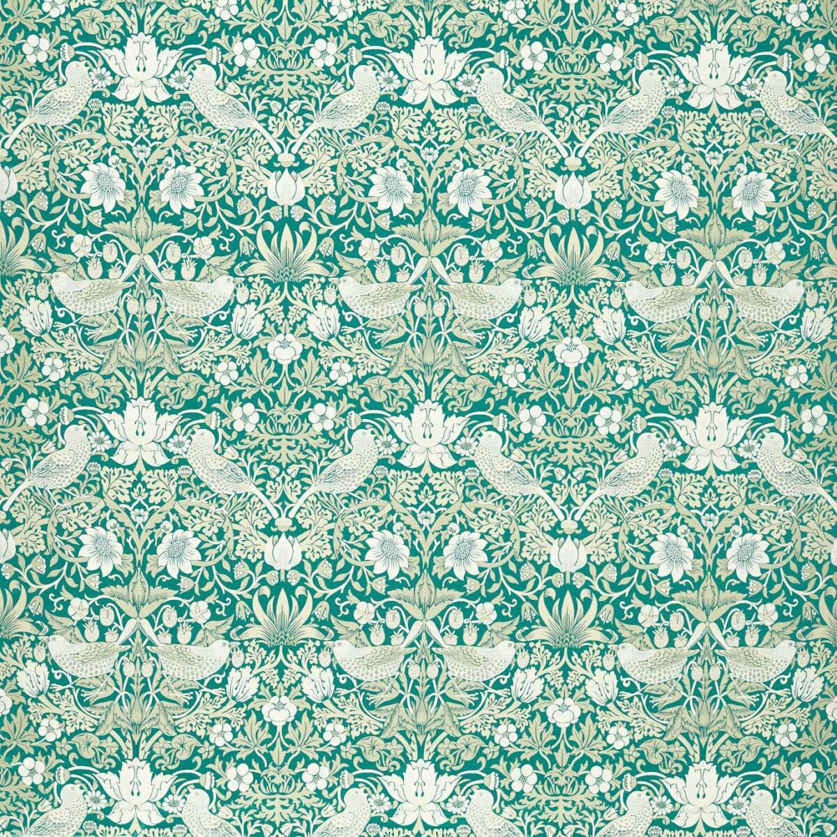 green animal jacquard fabric from Clarke & Clarke