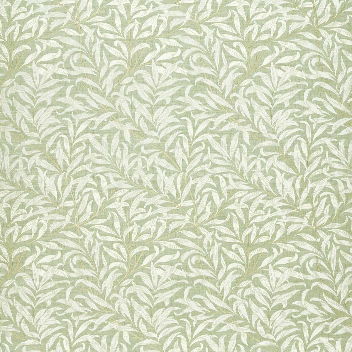 green botanical jacquard fabric from Clarke & Clarke