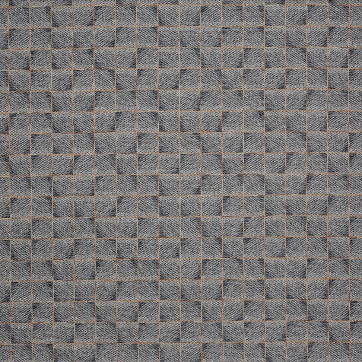 Columbia Fabric - Dusk by black-grey geometric woven fabric from Prestigious Textiles
