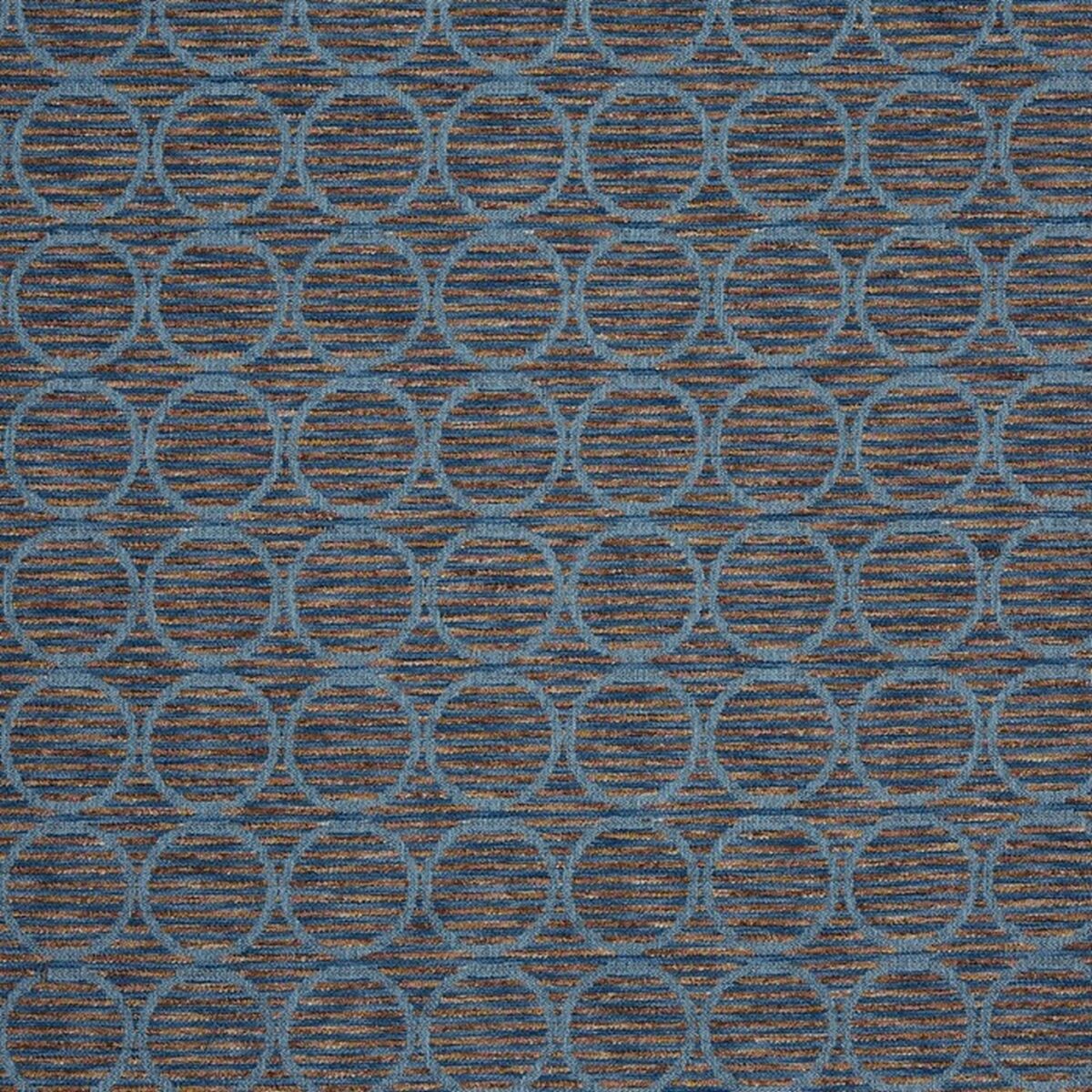 blue geometric woven fabric from Prestigious Textiles
