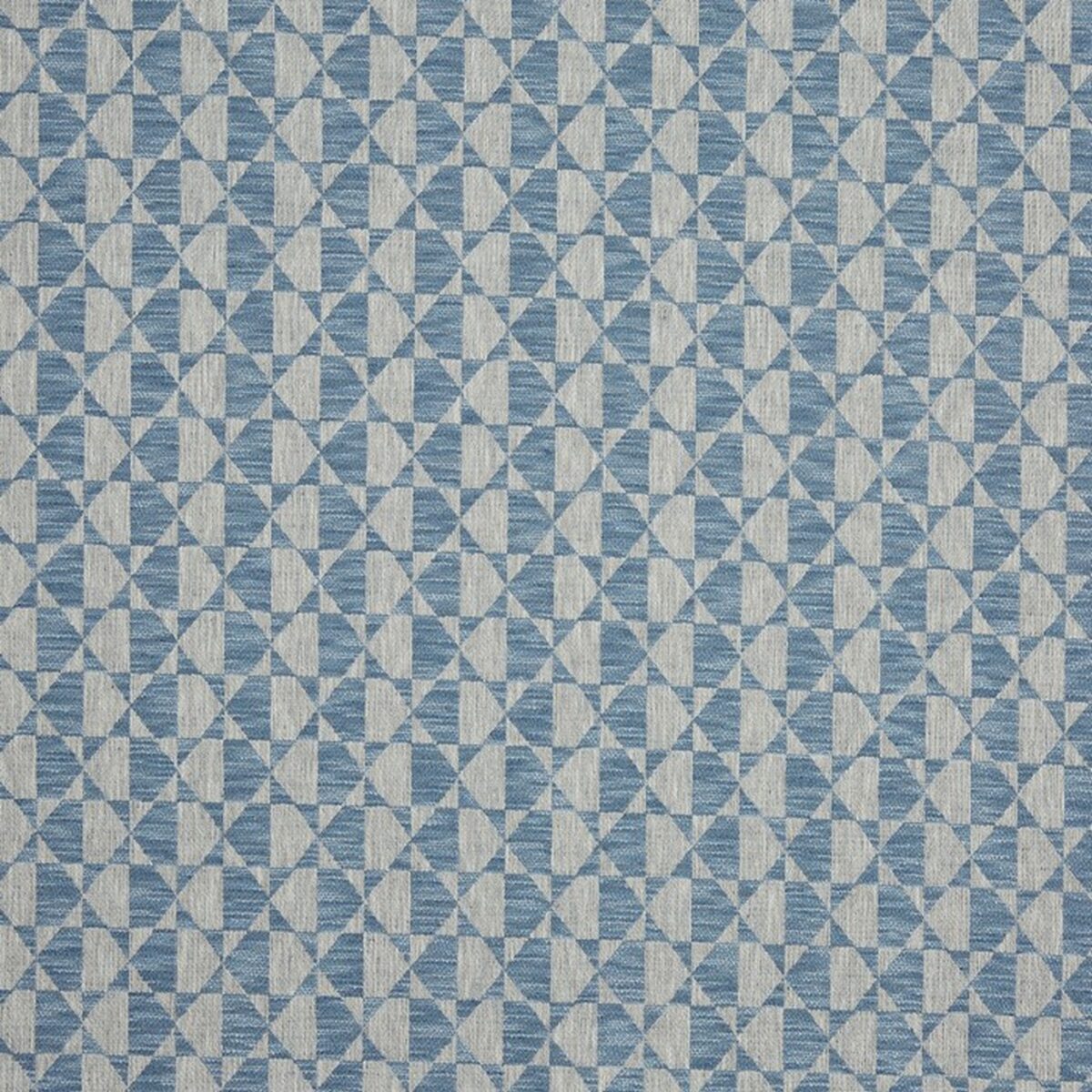 blue geometric woven fabric from Prestigious Textiles