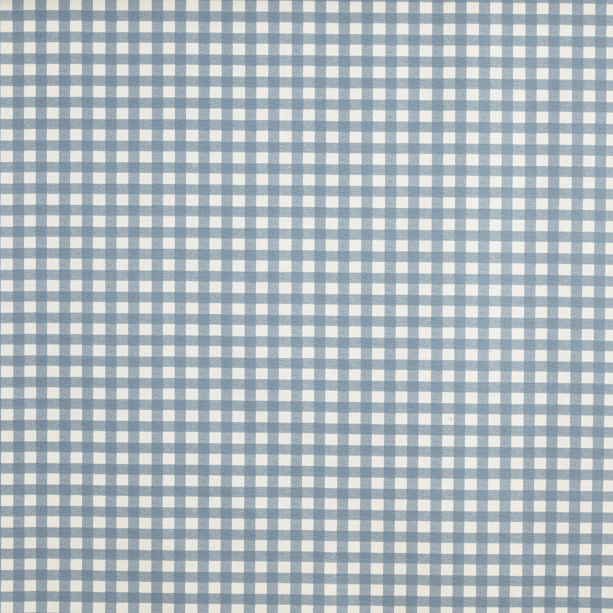 Cooper Fabric - Denim by blue checked printed fabric from Prestigious Textiles