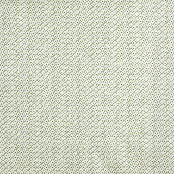 green geometric printed fabric from Prestigious Textiles