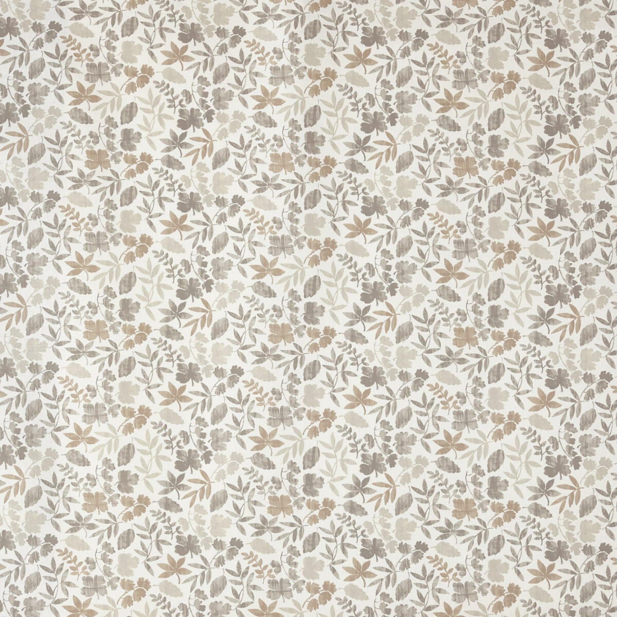 Riley Fabric - Linen by neutral botanical printed fabric from Prestigious Textiles