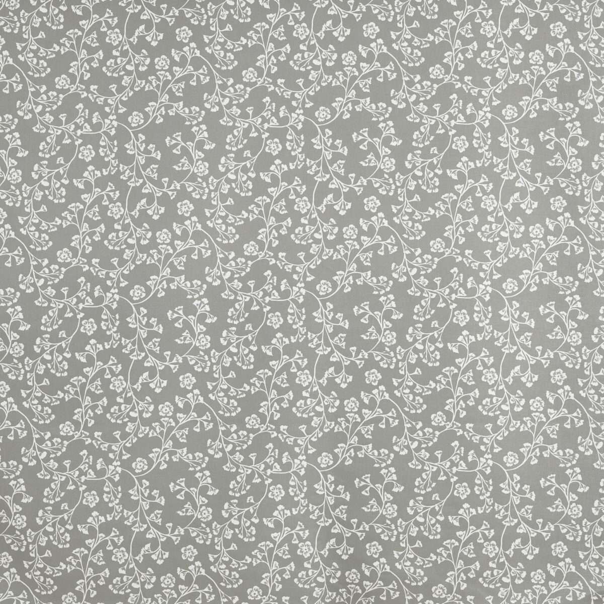 Sade Fabric - Stone by black-grey botanical printed fabric from Prestigious Textiles