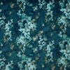 blue botanical velvet-chenille fabric from Prestigious Textiles
