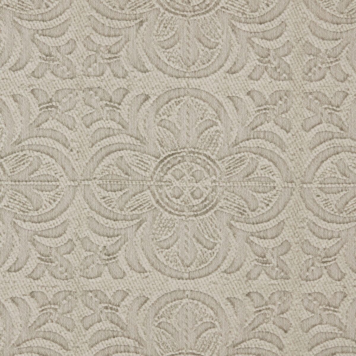 Albion Fabric - Parchment by white traditional cotton fabric from Warwick