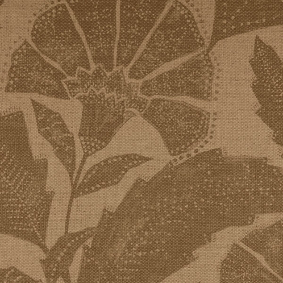 yellow botanical printed fabric from Warwick