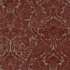 red botanical woven fabric from Warwick