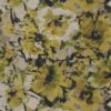 yellow botanical velvet-chenille fabric from Warwick