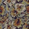 orange botanical velvet-chenille fabric from Warwick