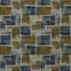 blue geometric velvet-chenille fabric from Warwick