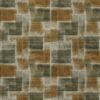 orange geometric velvet-chenille fabric from Warwick