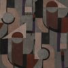 multicolour geometric velvet-chenille fabric from Warwick