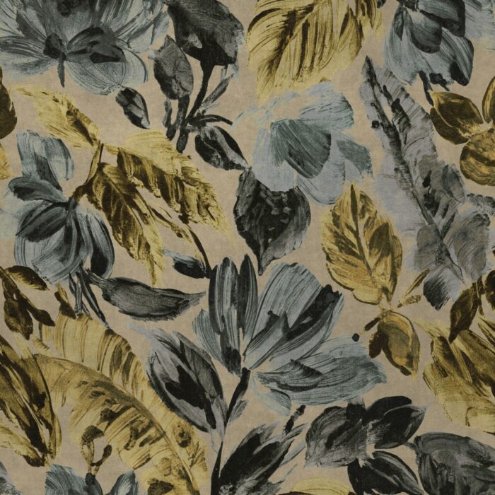 Passiflora Fabric - Midnight swatch