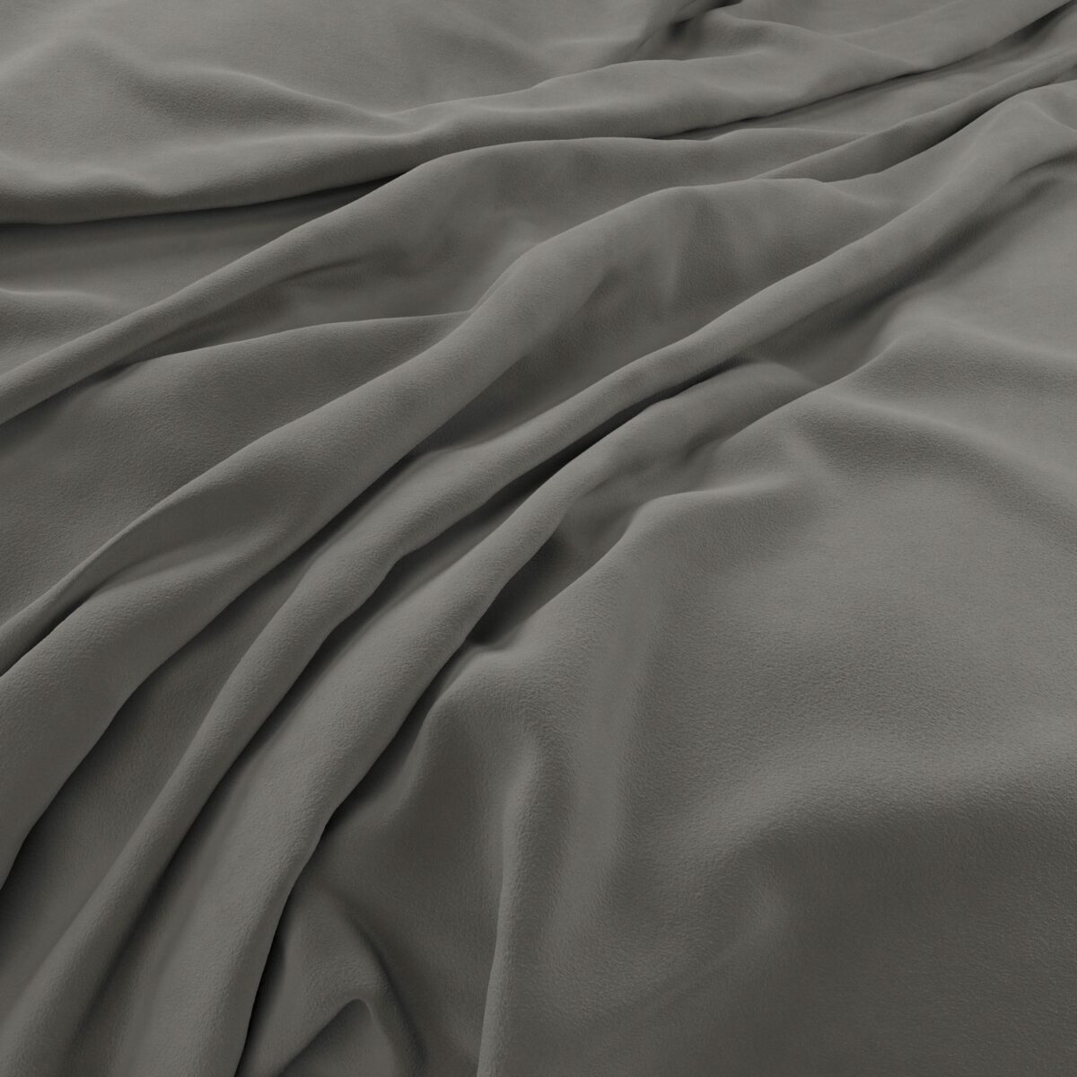 Eco-Velvet Fabric - Beluga by black-grey plain velvet-chenille fabric from Warwick