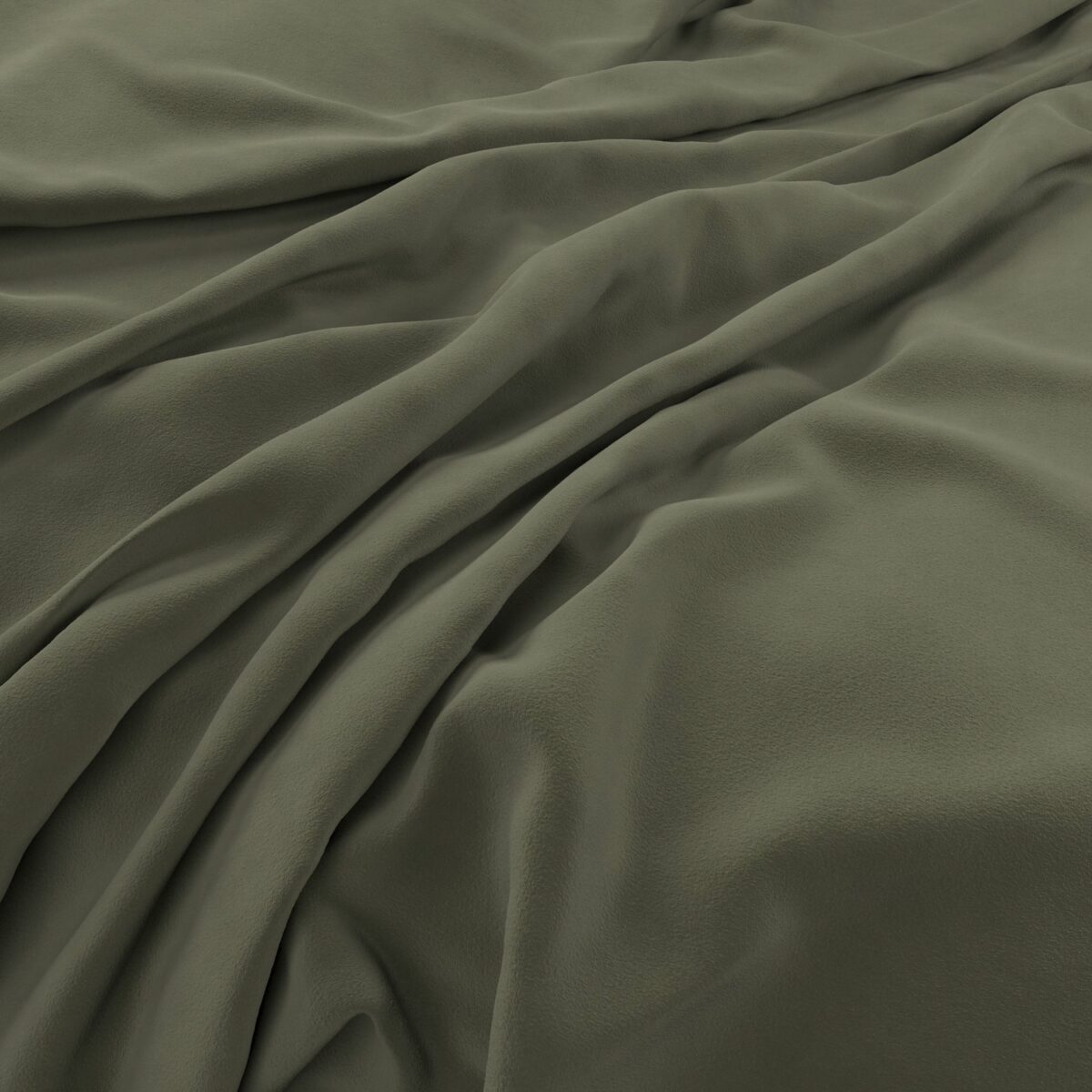 green plain velvet-chenille fabric from Warwick