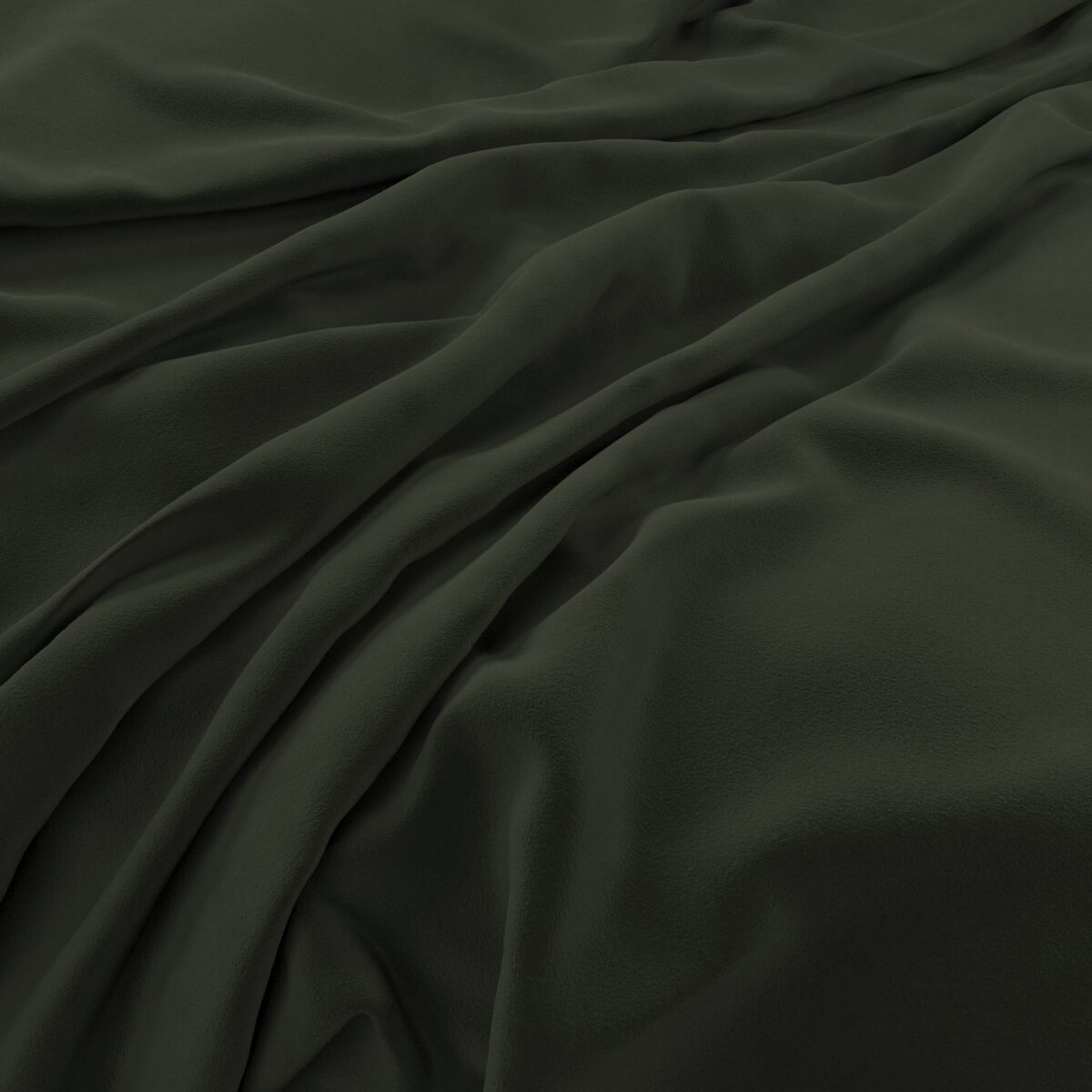 green plain velvet-chenille fabric from Warwick