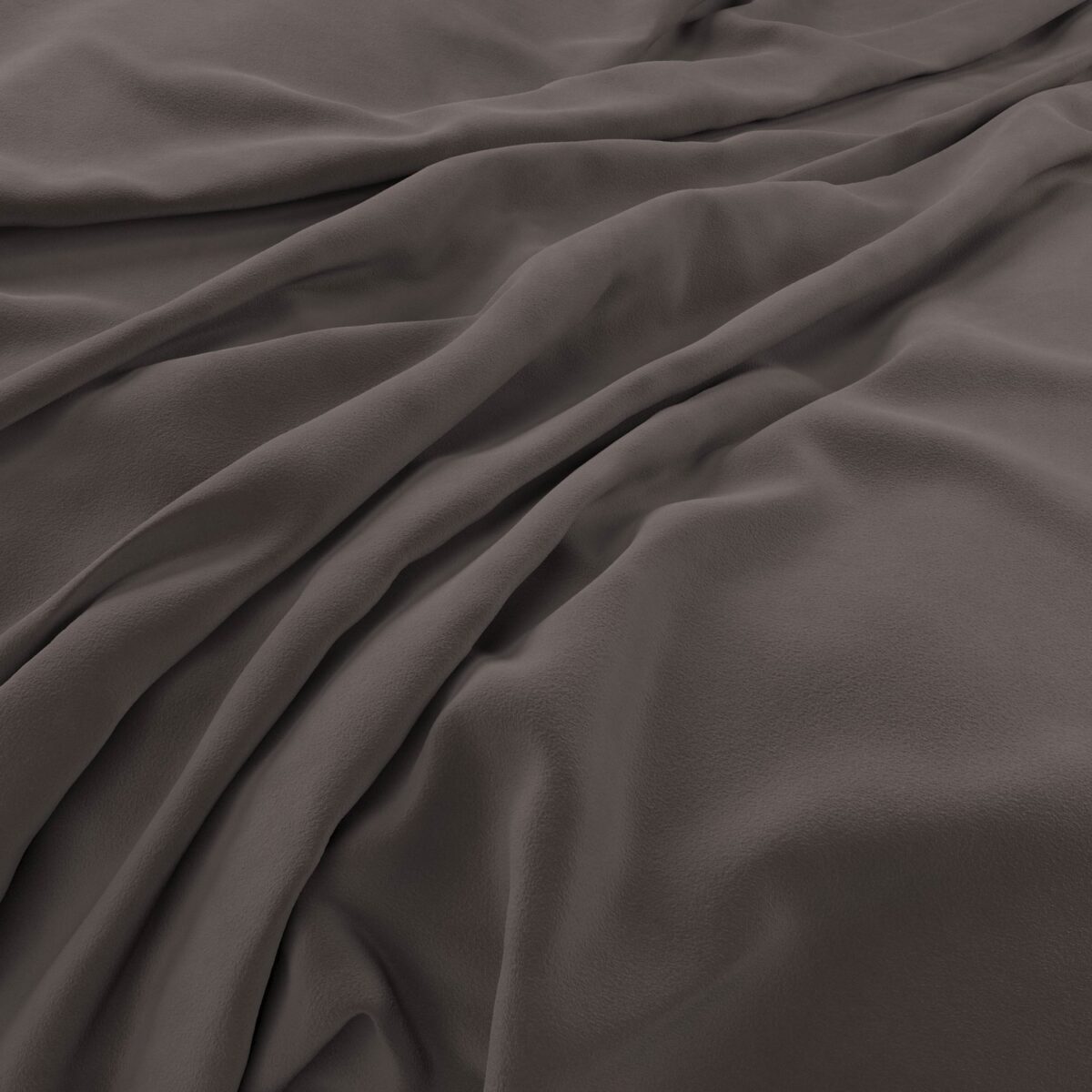 black-grey plain velvet-chenille fabric from Warwick