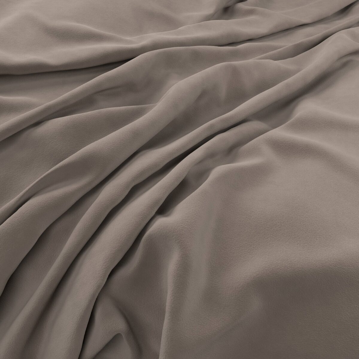 Eco-Velvet Fabric - Fog by neutral plain velvet-chenille fabric from Warwick