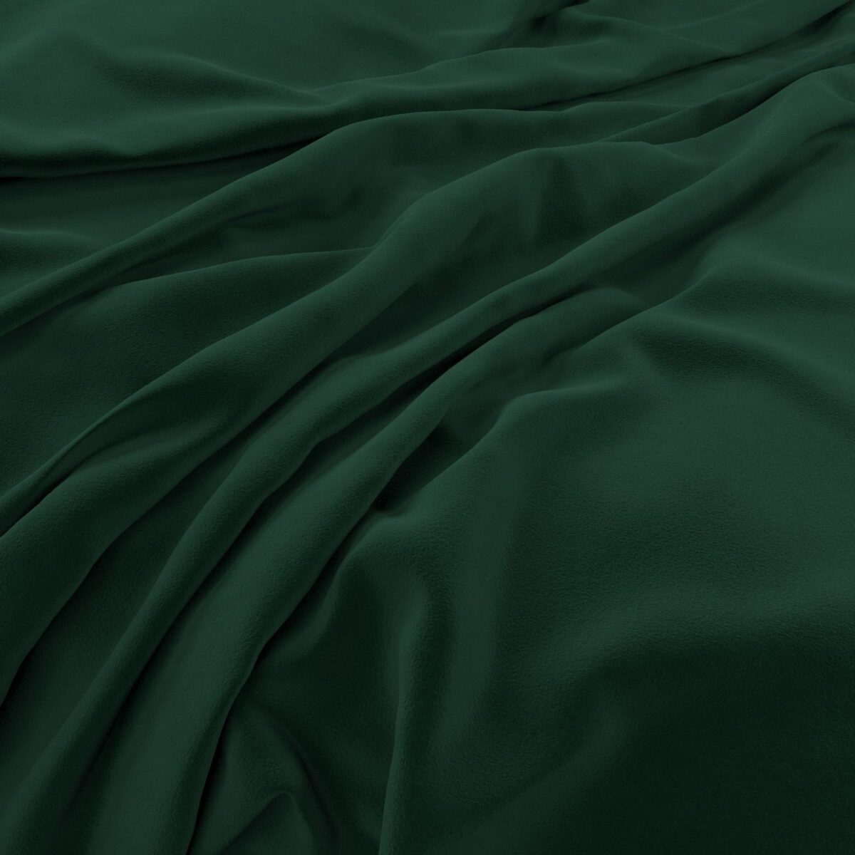 Eco-Velvet Fabric - Hunter by green plain velvet-chenille fabric from Warwick