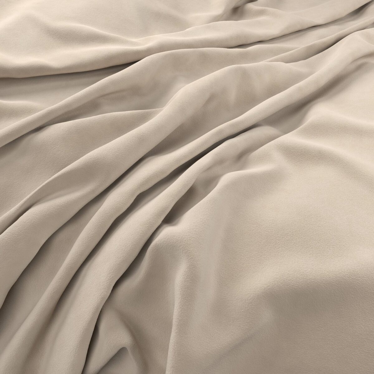 Eco-Velvet Fabric - Oyster by white plain velvet-chenille fabric from Warwick