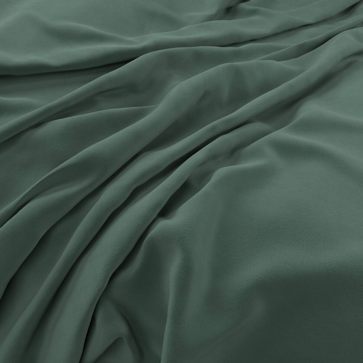 Eco-Velvet Fabric - Pine by green plain velvet-chenille fabric from Warwick