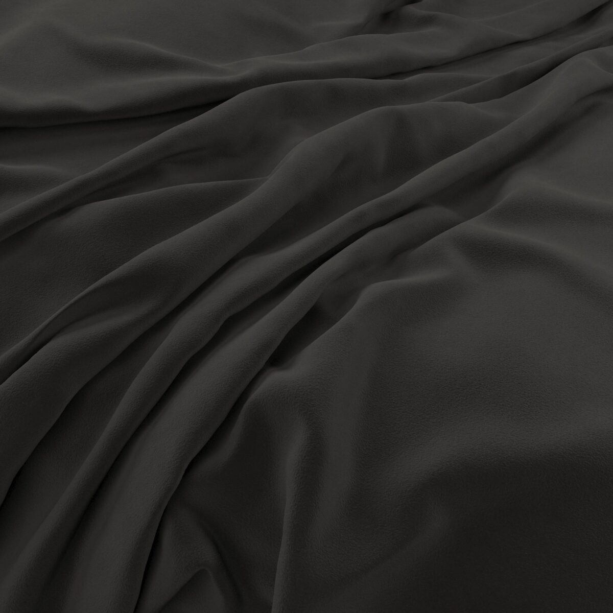 Eco-Velvet Fabric - Shadow by black-grey plain velvet-chenille fabric from Warwick