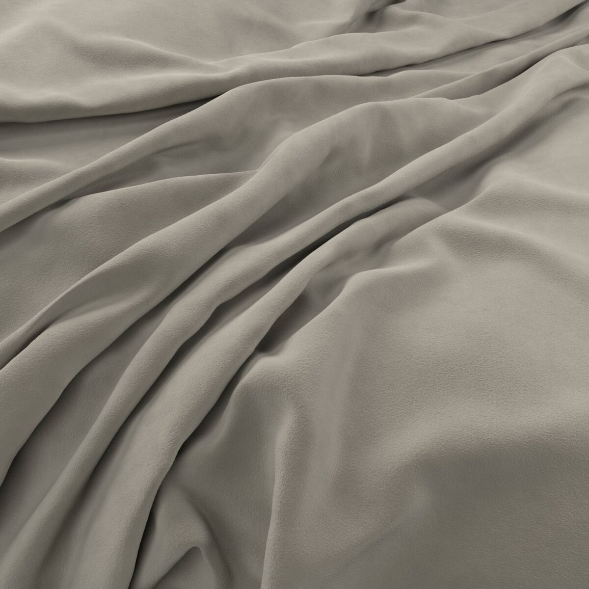 Eco-Velvet Fabric - Silver by black-grey plain velvet-chenille fabric from Warwick