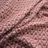 red geometric cotton fabric from Warwick