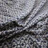 blue geometric cotton fabric from Warwick