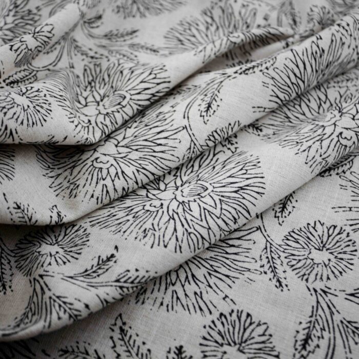 Delphine Fabric - Ink swatch