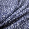 blue botanical linen fabric from Warwick