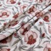 pink botanical printed fabric from Warwick