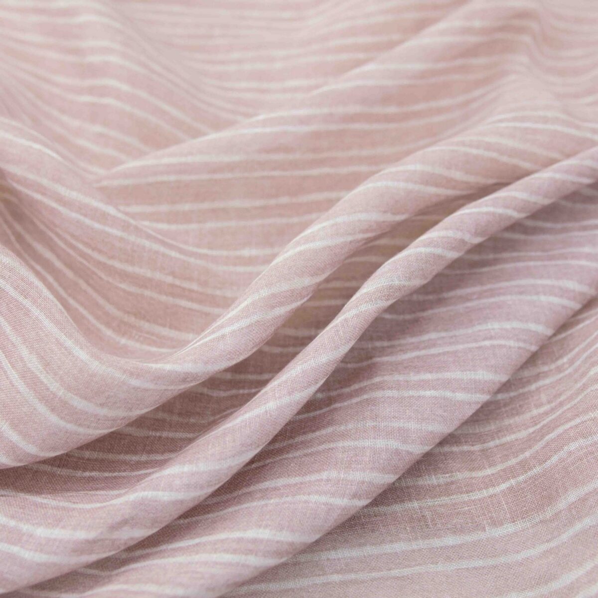 pink striped linen fabric from Warwick