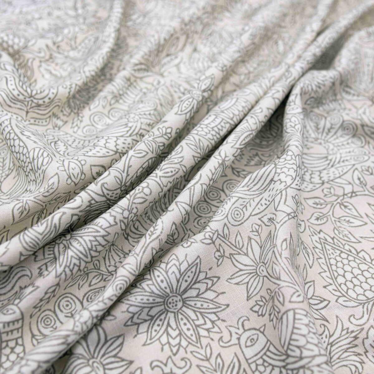 white botanical printed fabric from Warwick